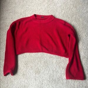 Wild Fable Vibrant Red Knit Top